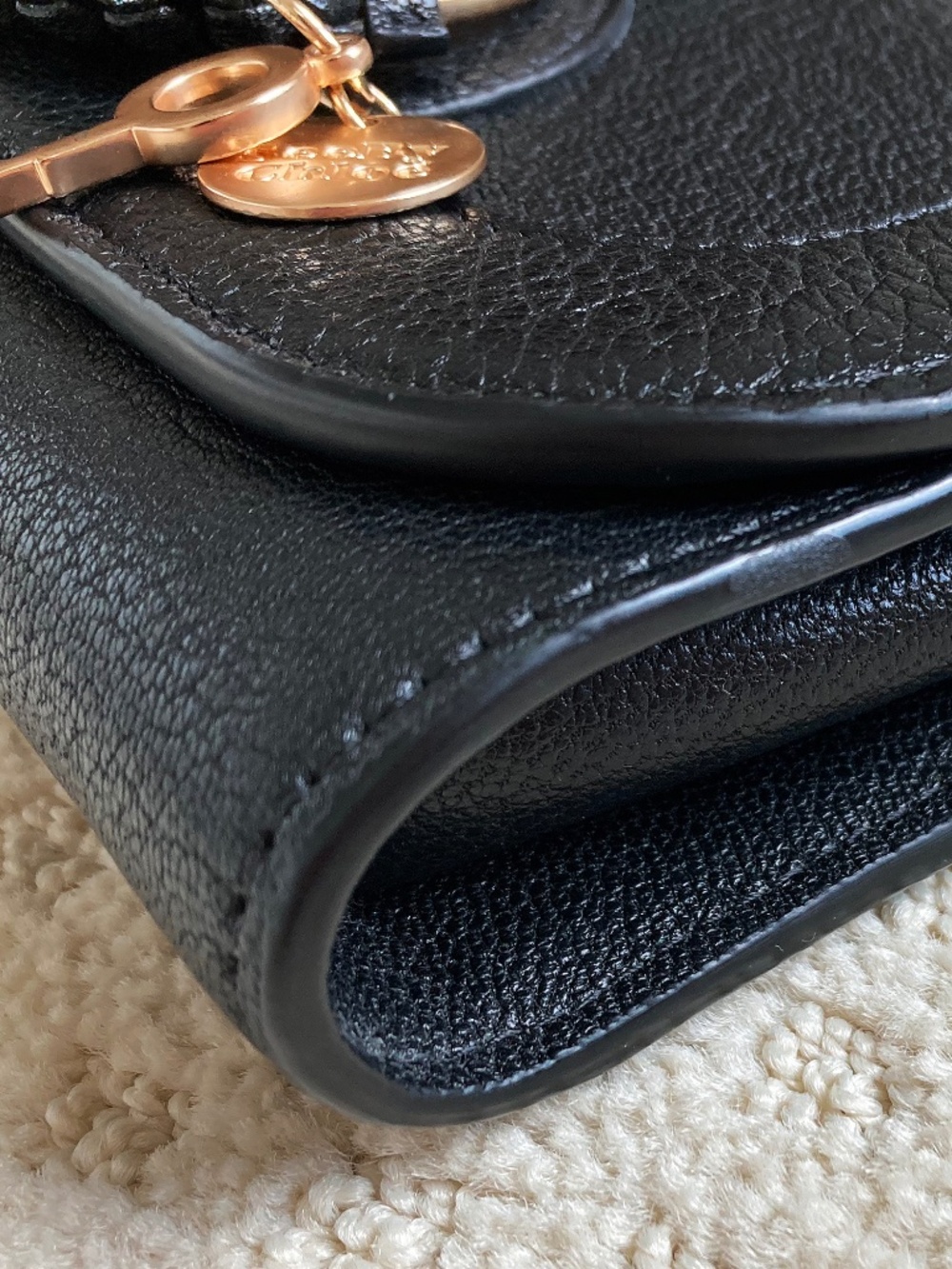 See by Chloe Black Leather Hana Wallet on Chain - Picture 3 of 14